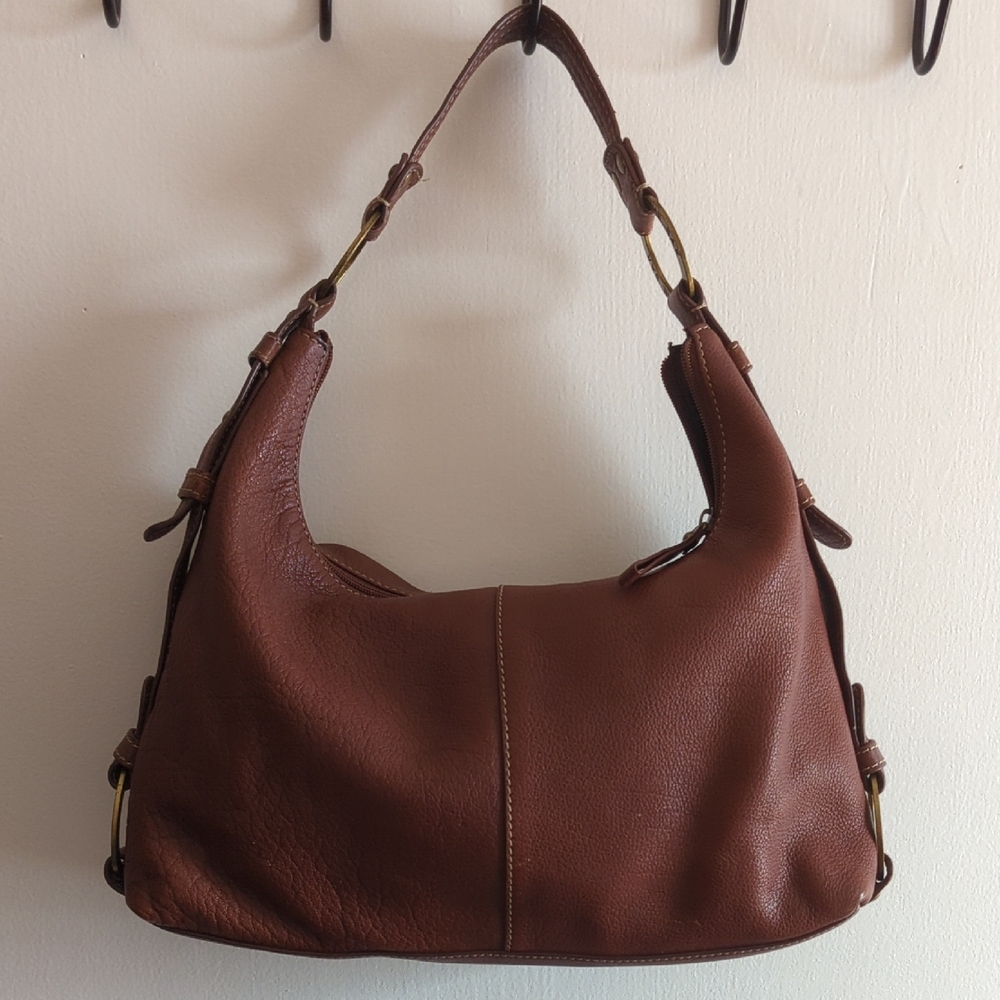 The Sak Rich Brown Leather Hobo Bag